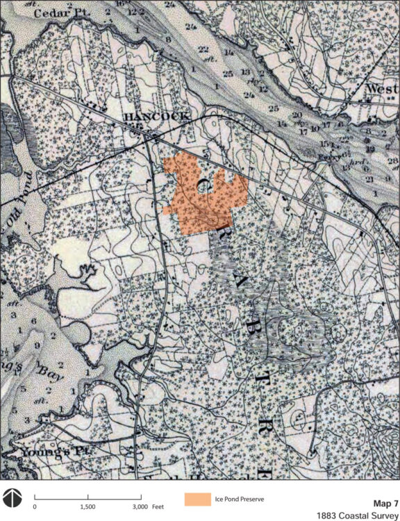 Ice Pond Preserve Map 7 - 1883 Coastal Survey