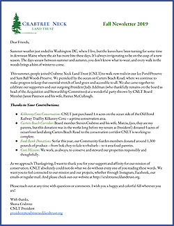 Fall 2019 newsletter