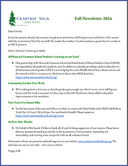 Fall 2024 newletter